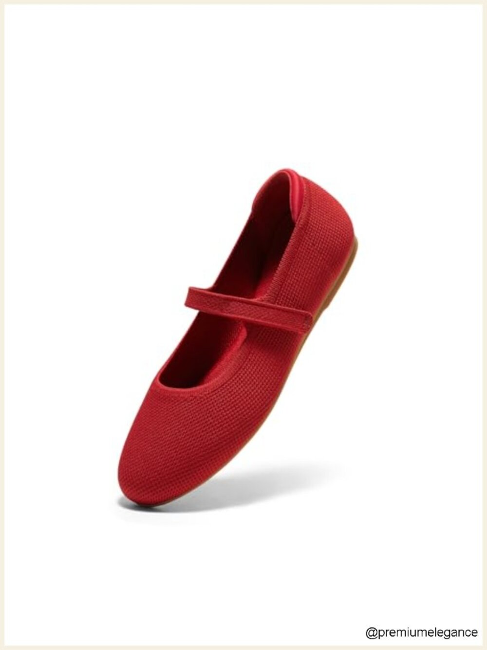 Women's Ballet Flats Round Toe Mary Jane Adjustable Straps Knit Slip On Shoes